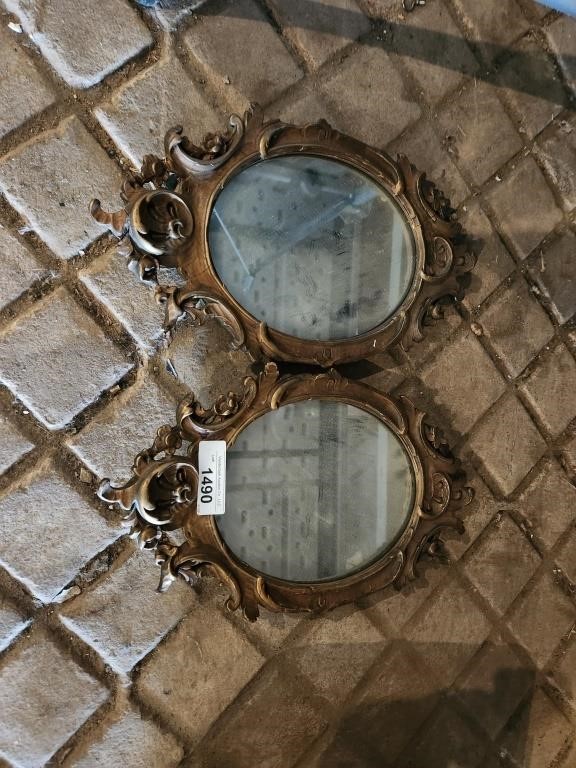 Vintage Wall Mirrors- Pair