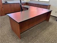 L- Shaped Executive Desk 90" x 96" ( Desk is