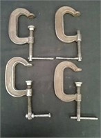 4 - 2 1/2" C Clamps