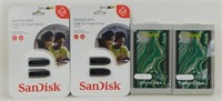 New 4 SanDisk 64 GB Flash Drives