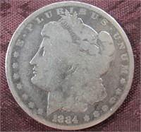 1884-O Silver Morgan Dollar - New Orleans Minted
