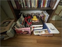 Books on Bottom Shelf & Floor