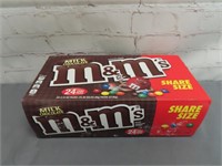 Box of (24) Full Size  Milk Chocolate M&M's