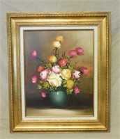 Floral Bouquet Oil on Canvas.