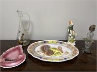 Turkey Platter   Assorted Glass