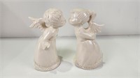 (2) Kissing Angels Figures 9" tall