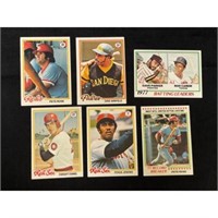 (6) 1978 Topps Baseball Stars