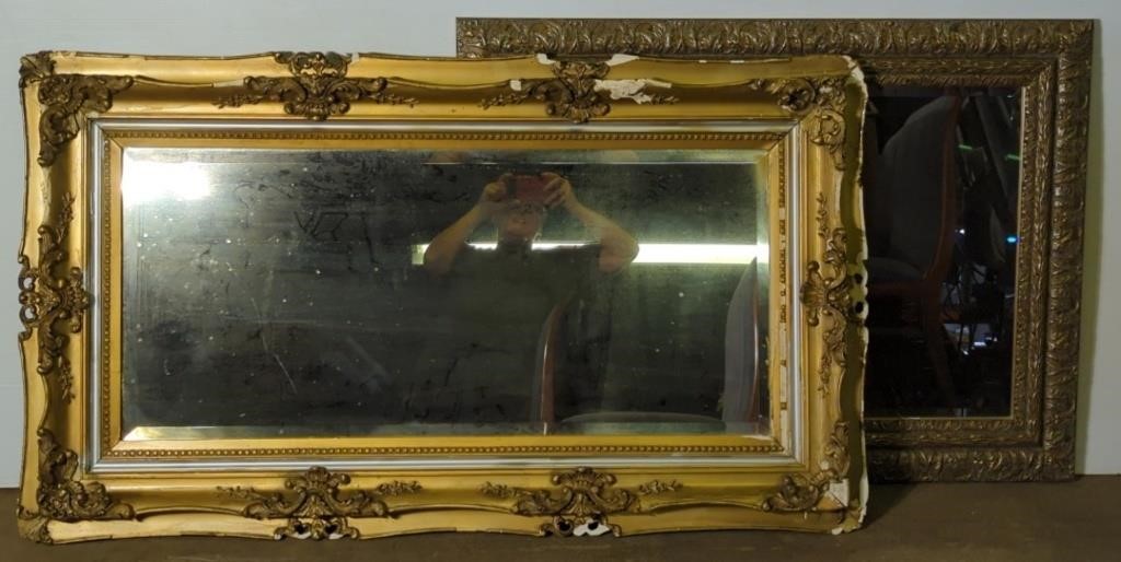 (AF) Vtg Heavy Wall Hanging Mirrors