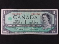 1967 Canadian 1 dollar bill