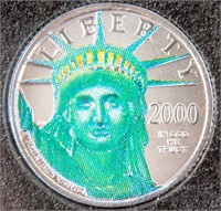 Coin 2000 American Platinum  Eagle 1/10