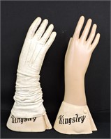 Vintage Pair Kingsley Store Glove Displays