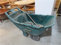 AMES EASY ROLLER WHEEL BARROW WITH MISC TOOLS