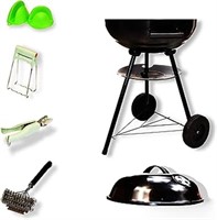 Barbecue Charcoal Grill, 17 Inch Kettle Charcoal G