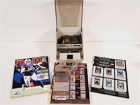 Vintage Floppy Disk Holder & Baseball Cards