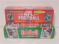 Sealed Boxes Topps 1991 & Score 1990 Football Card