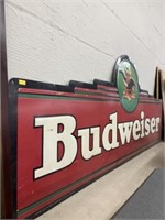Steel Budweiser Sign