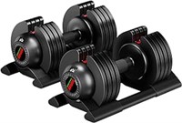 52lb Adjustable Dumbbell with Tray for Workout