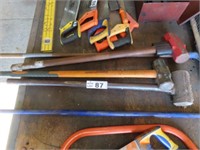3 Sledge Hammers & Floor Scraper