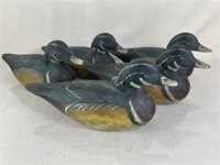 Collection of Roger Mitchell Wood Duck Decoys