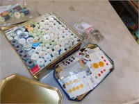 LOT VINTAGE THREAD, BUTTONS