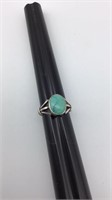Sterling silver and turquoise ring size 5 1/2