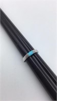 Sterling silver and turquoise band