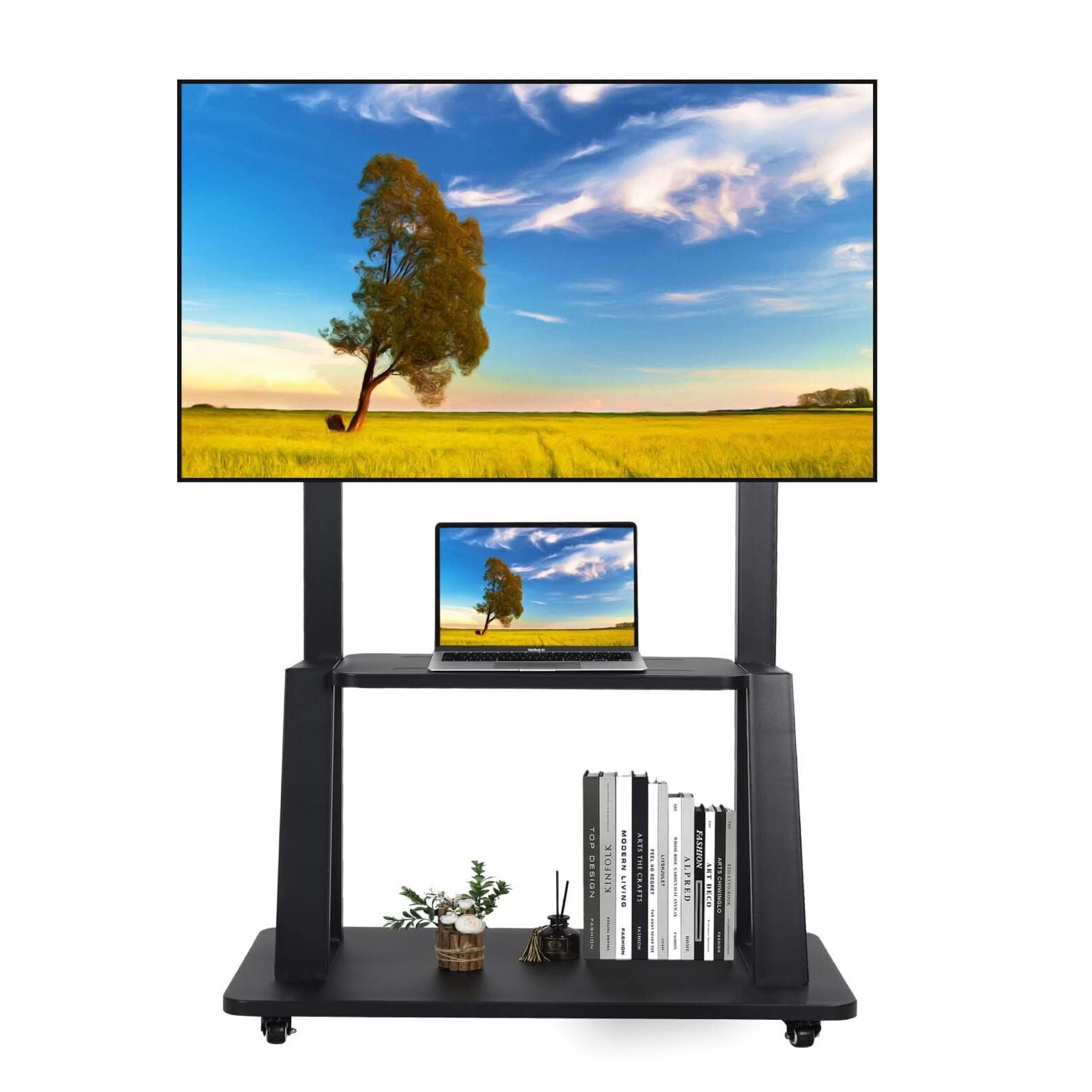 Maiproo Mobile TV Cart Rolling Floor Stand for 32-