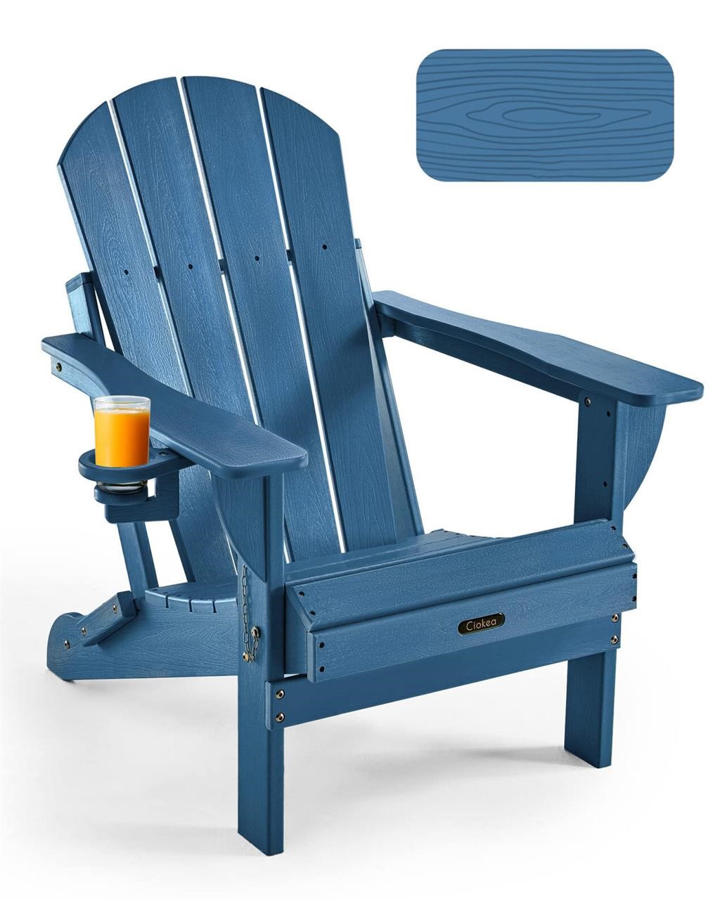 Ciokea Folding Adirondack Chair Wood Texture, Pati