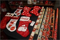 Coca cola  Stockings and Christmas Wrapping Paper
