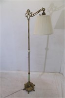 Vintage Brass & Jadite Marble?  Floor Lamp