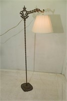 Brass Ornate Floor Lamp