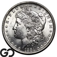 1884-O Morgan Silver Dollar, Lustrous Near Gem BU