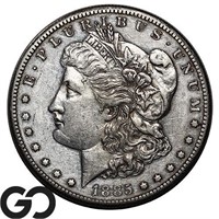 1885-S Morgan Silver Dollar, AU Better Date