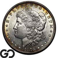 1878 Morgan Silver Dollar, Rev '78, BU++/Near Gem