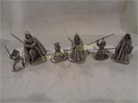 6 Pewter Star Wars Collector Figures