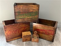 Collection of Wooden Advertising Crates