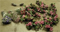 Assortment of Colorful Fake Flowers