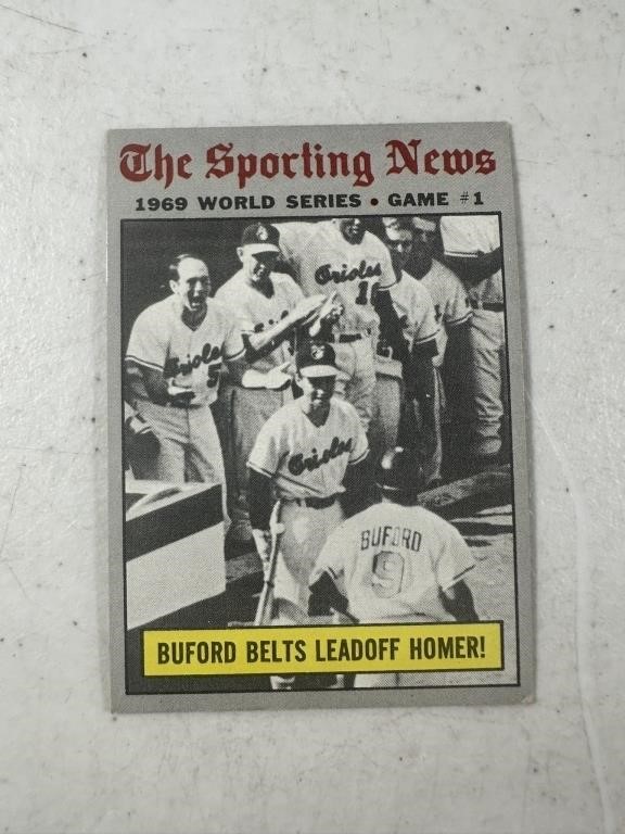 1970 TOPPS BASEBALL - "THE SPORTING NEWS" 1969