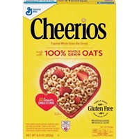 7CT Cheerios Breakfast Cereal, 8.9oz*Past BB*