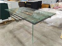 Industrial Glass Table
