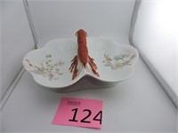 Antique German Lobster Divided Dish