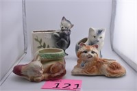 Mid Century Cat Planters