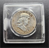 1951 Franklin Silver Half Dollar  .900 silver