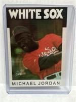 Michael Jordan 1986 Topps style baseball card