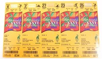 1996 ATLANTA OLYMPIC GAMES UNCUT EVENT TICKET SHEE