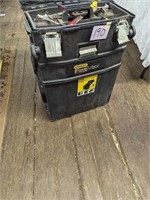 Stanley Tool Box on Wheels and Tool Contents