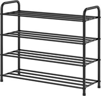 FANHAO 4-Tier Shoe Rack  Matte Black