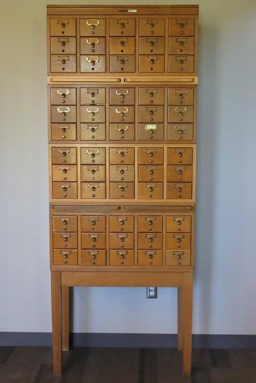 Reference Library Book & Card Catalog Auction