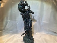 Fairy & Flower Sculpture 15" x 4.5"