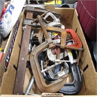 BOX OF C-CLAMPS